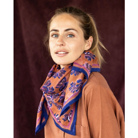 Big foulard Vioeta Rust APACHES