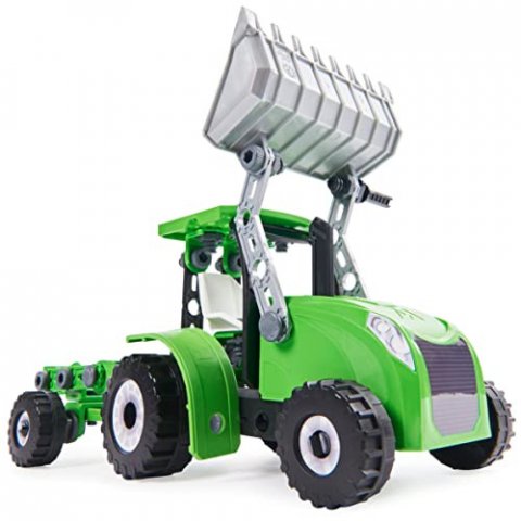 Meccano Junior - Tracteur Pelleteuse - Pelleteuse agricole et remoque articulées