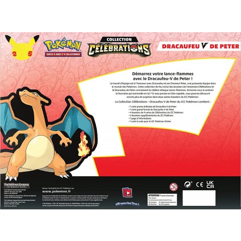 Pokémon - Coffret V 25ème anniversaire Dracaufeu ou Nymphali - Modèle aléatoire