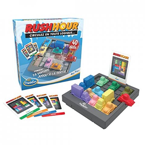 Ravensburger - Rush Hour - Jeu de logique Casse-tête - 40 défis 4 niveaux - 1 joueur ou plus dès 8 ans