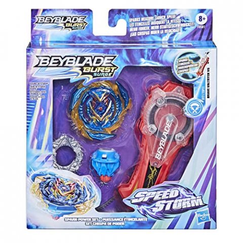 Beyblade Burst Surge Speedstorm - Lanceur puissance étincelante - Lanceur à étincelles et toupie à rotation droite