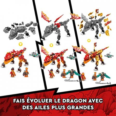 LEGO 71762 - Ninjago - L’Évolution Dragon De Feu De Kai