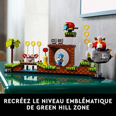 LEGO 21331 - Ideas Sonic The Hedgehog – Green Hill Zone - Niveau du Jeu Vidéo