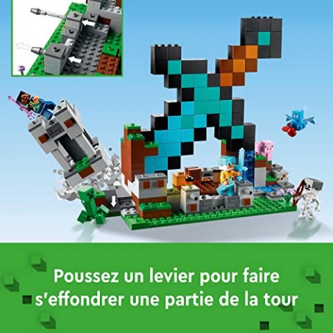 LEGO® Minecraft® 21244 L'avant poste de l'épée