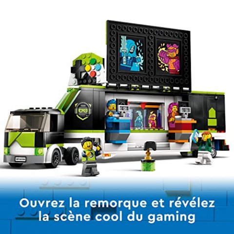 LEGO City 60388 - Le Camion de Tournois de Jeux Vidéo