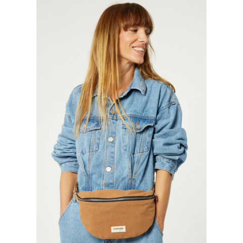 Sac banane Custine sergé de coton - Tobacco