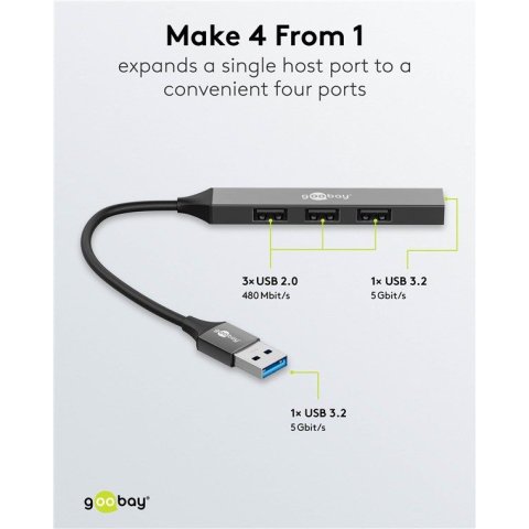 Hub USB Slim - GOOBAY 74456