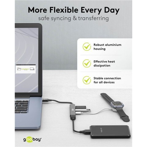 Hub USB Slim - GOOBAY 74458