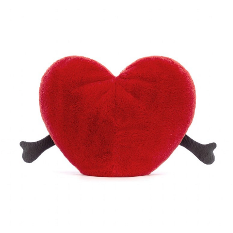 Peluche Jellycat Amuseable Red Heart - coeur rouge