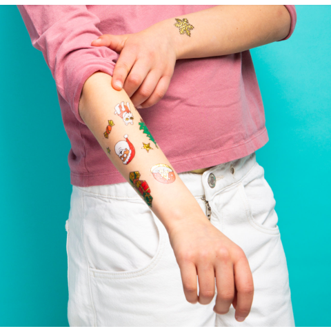 Tattoos Ho ho ho - 50 tatouages temporaires enfant OMY