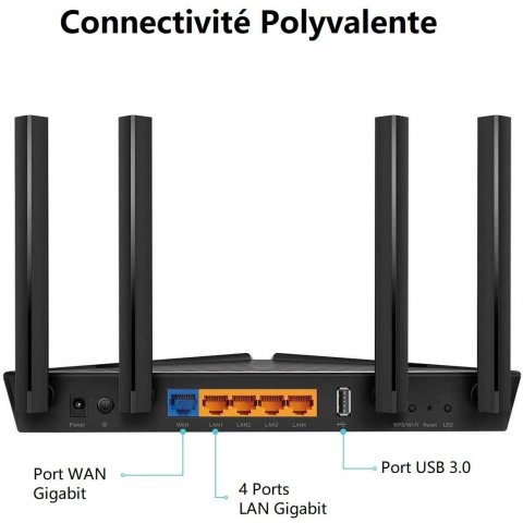 Routeur WiFi TP-LINK ARCHER AX50 AX3000 Wi-Fi 6