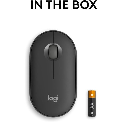 Souris LOGITECH Pebble Mouse 2 M350s - TONAL GRAPHITE, bluetooth