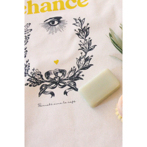 Torchon sérigraphié - Chance - Barnabé aime le café