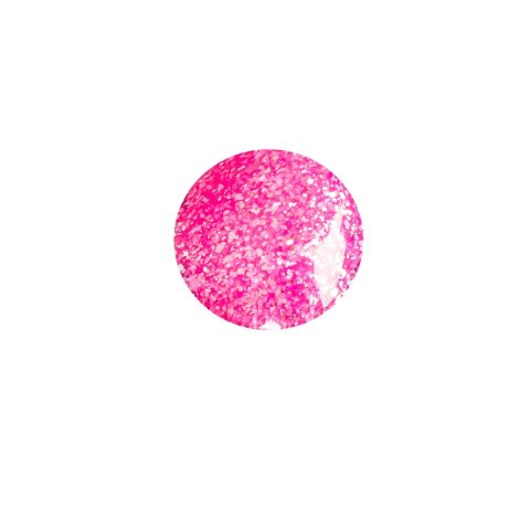 Vernis à ongles à l'eau - rose fluo pailleté Pinky - NAILMATIC
