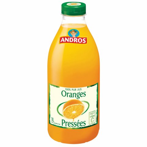 Jus d'oranges 100% pur jus ANDROS 