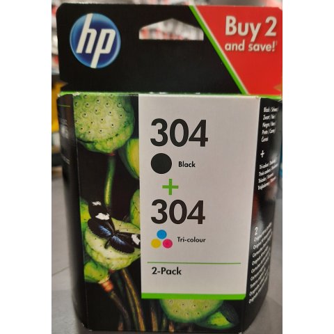 Pack Cartouches HP 304 noir et couleur