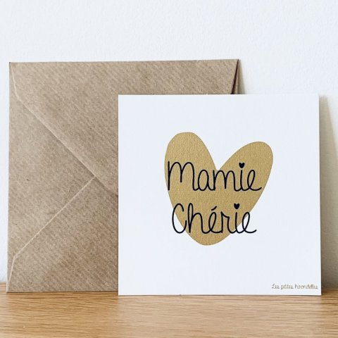 Carte carrée - Mamie Chérie