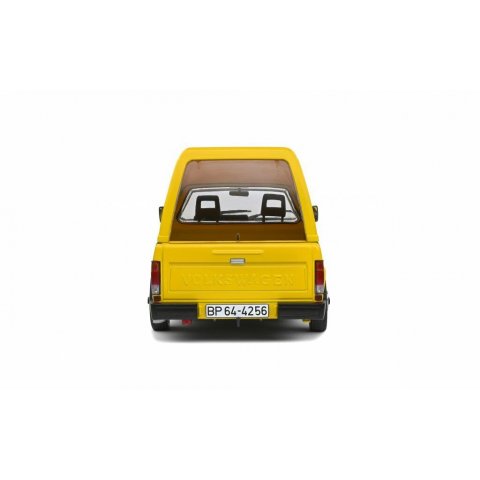 VW Caddy Mk.1 German Post Yellow 1982 - 1:18 SOLIDO S1803505
