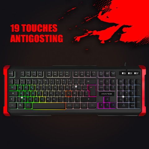 Clavier Gamer GTA 240 RGB (Réf. : CLA-GTA240)