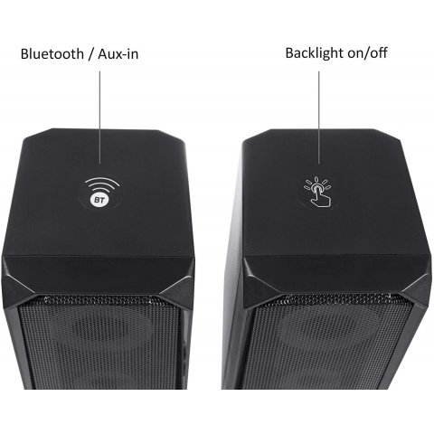 Audiocore AC845 USB et Bluetooth, rétro-éclairage LED
