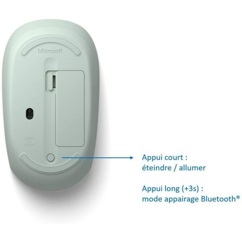 Souris Microsoft Bluetooth Mouse - Souris - optique - 3 boutons - Bluetooth  5.0 LE - menthe - 280939