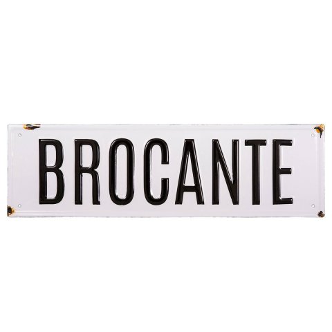 Plaque Brocante émaillée