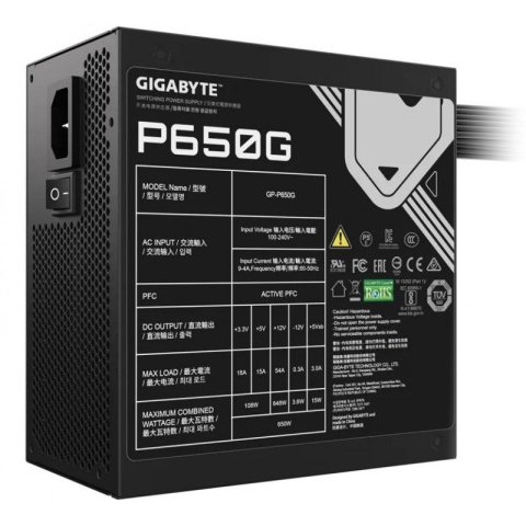 Alimentation 650w -GIGABYTE GP-P650G PG5, 80+ Gold