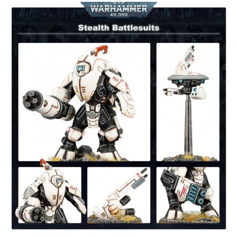 Warhammer 40k - Éxo-armure Stealth / Stealth Battlesuits - 5 figurines