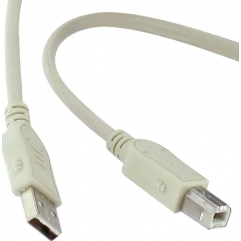 Câble USB 2.0 en 1m série A à série B, gris beige - 11218