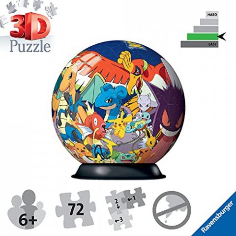 Pokémon - Puzzle 3D sphère pokémon - 72 pièces
