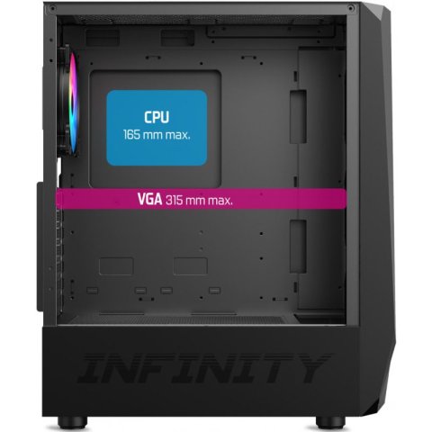Spirit of Gamer INFINITY ARTIC, noir - 8201BK