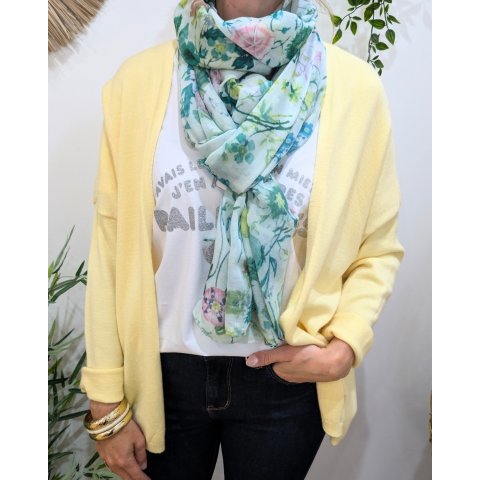 Foulard femme fleuri Speranza