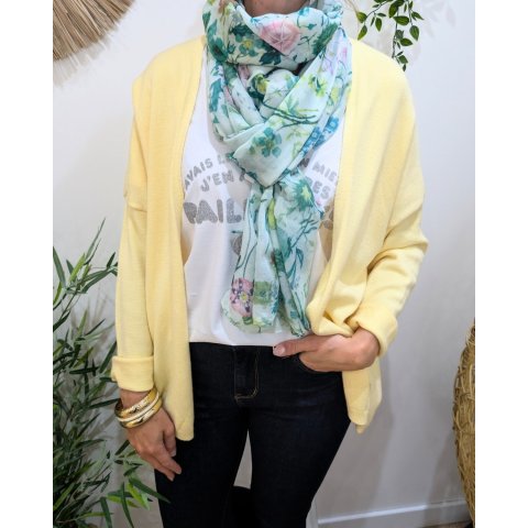 Foulard femme fleuri Speranza
