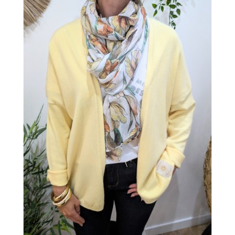 Foulard femme fleuri Deva