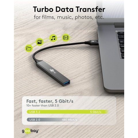 Hub USB Slim - GOOBAY 74456