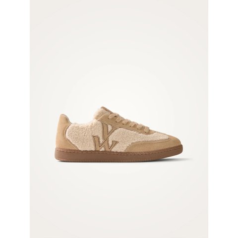 Vanessa Wu - Baskets AURA PLUSH | Beige | BK2950