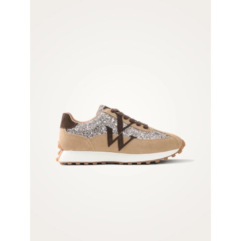 Vanessa Wu - Baskets FLOW INITIALS | Beige | BK2947