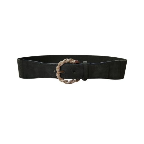 Ceinture élastique boucle dorée torsadée