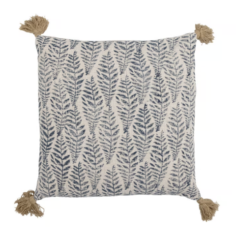 Coussin avec housse en coton - modèle FARIDA - BLOOMINGVILLE