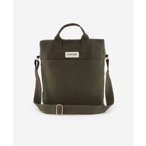 Citybag en coton recyclé Achille - Kaki