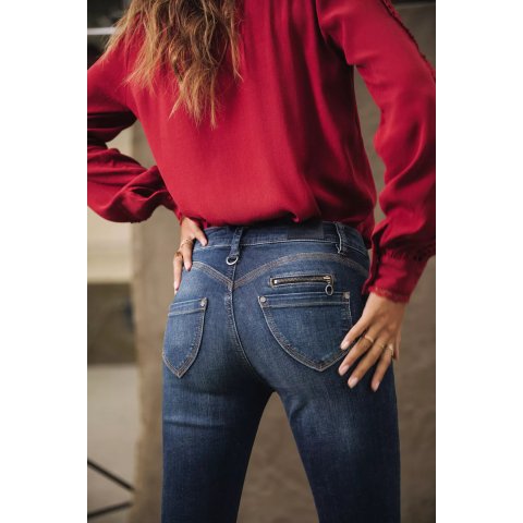 Jeans Femme super slim Freeman T.Porter Alexa High Waist Cropped fever
