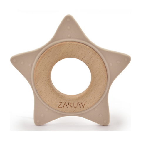 Anneau de dentition étoile taupe - ZAKUW