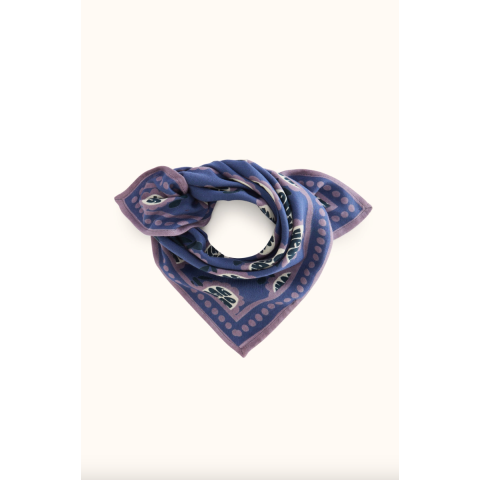 Small foulard Manika Yeah Indigo APACHES