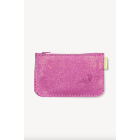 Porte monnaie pailleté - Framboise