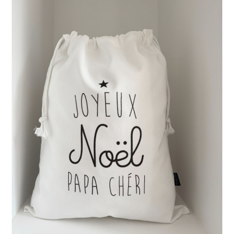 Baluchon de Noël "Joyeux Noël PAPA CHERI"
