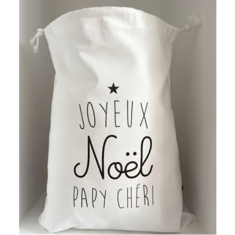 Baluchon de Noël "Joyeux Noël PAPY CHERI"