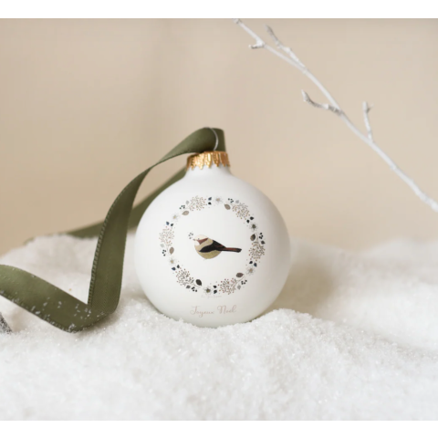 Boule de Noël en verre Joyeux Noël par Les Yeux Fripons - Baubels