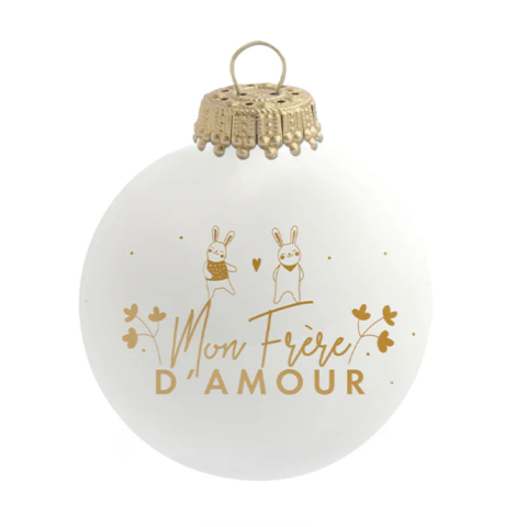 Boule de Noël en verre "Maman Chérie" - Baubels