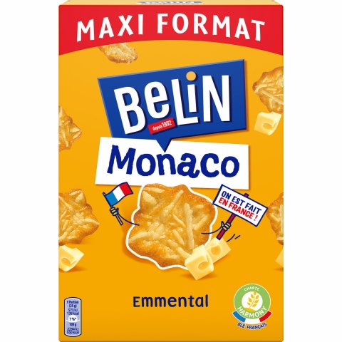 Biscuits apéritif Monaco emmental BELIN