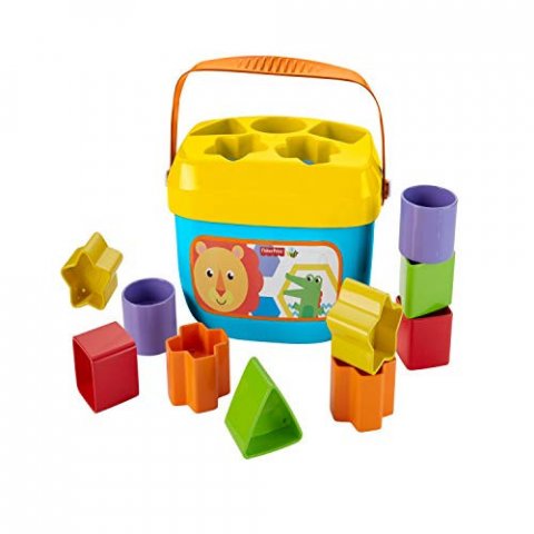 Fisher-Price - Mon trieur de formes - Jouet bébé - boite avec 10 blocs pour  apprendre à trier et à empiler - couleurs vives - 289662